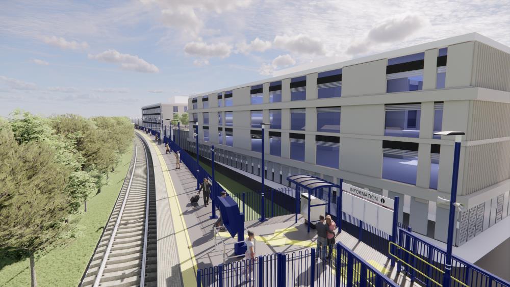 Artist impression of new station