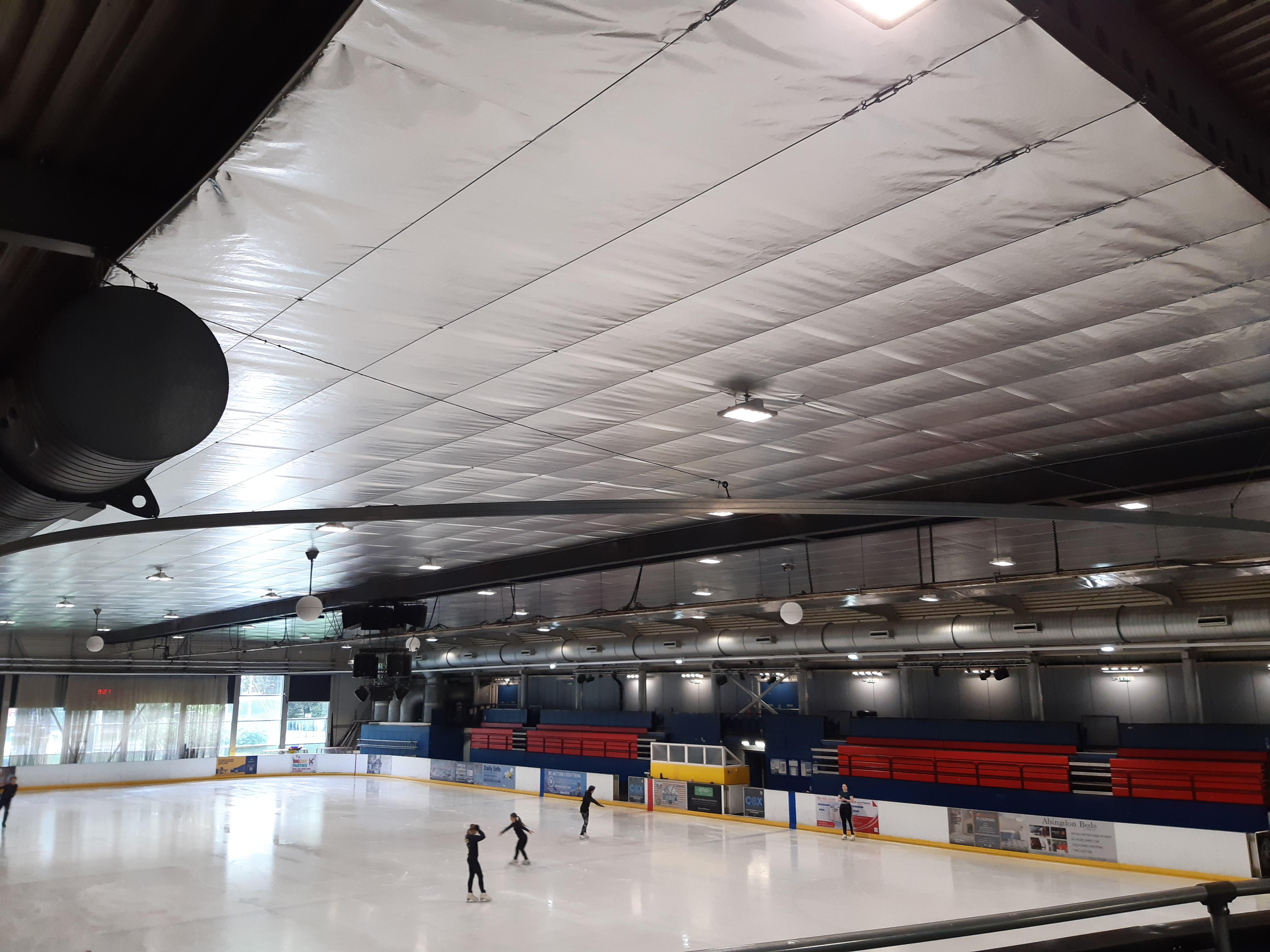 Ice rink ceiling