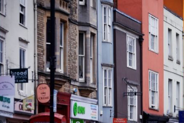 Row of buildings in Broad Street