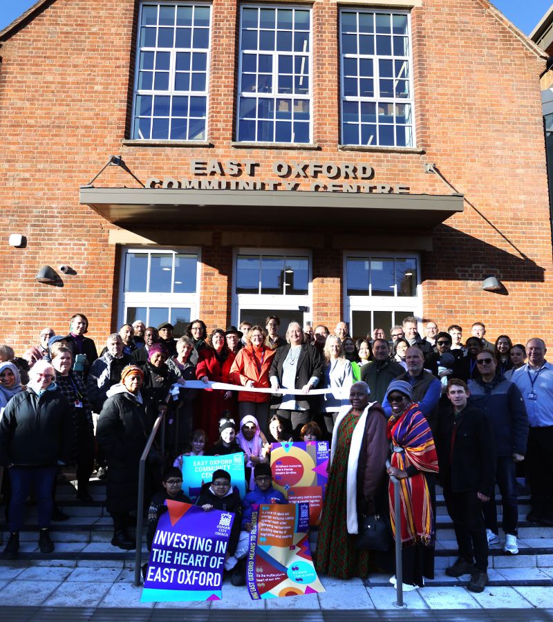 East Oxford Community Centre ribbon cutting