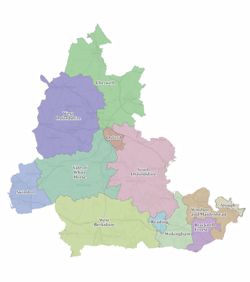 Mayoral Strategic Authority map