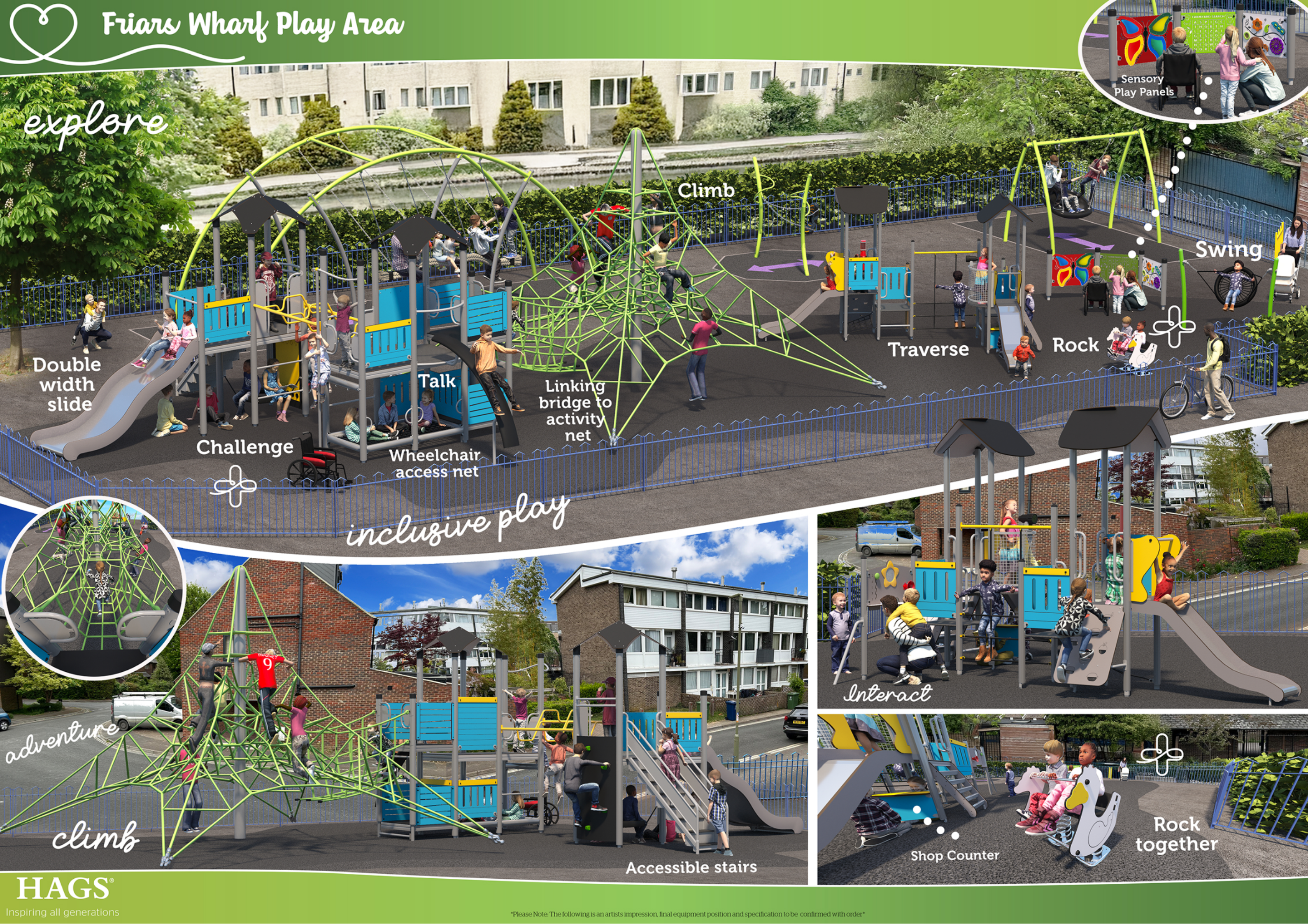 Design proposal for friar's wharf play area