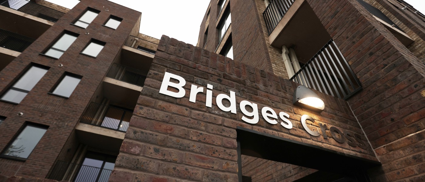 Entrance to the development at Bridges Cross