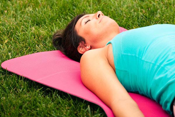 Person on a yoga mat