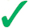 A green tick icon on a white background to indicate Yes