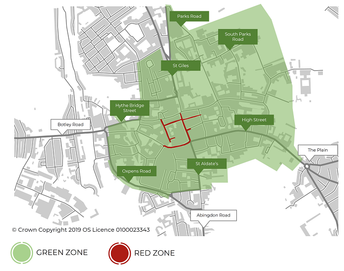 Map of proposed green zone