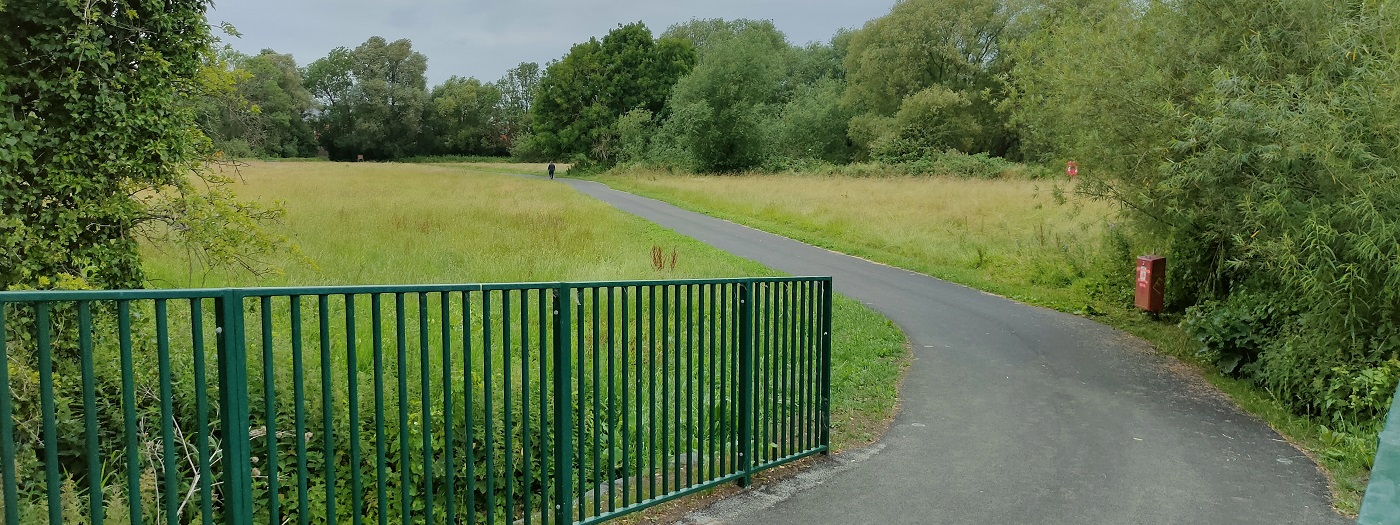 Image showing new cycle path in King George's Playing Field
