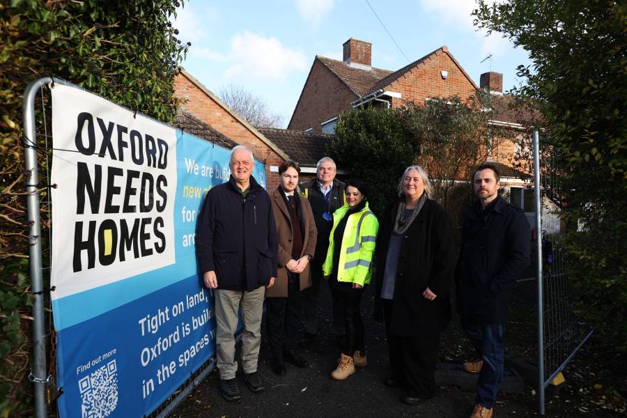 Group of people standing outside Maltfield House