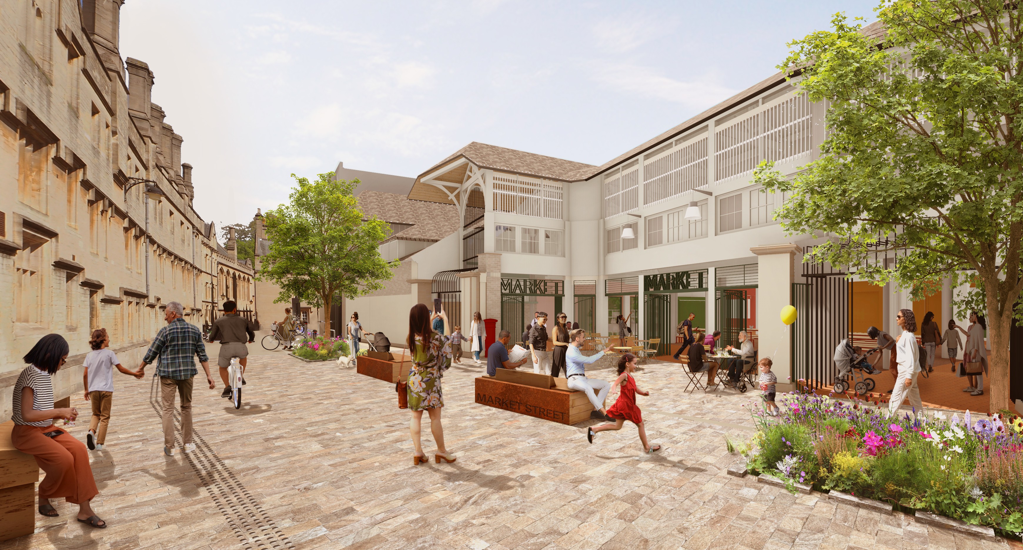 Market Street view of Market Entrance by Gort Scott