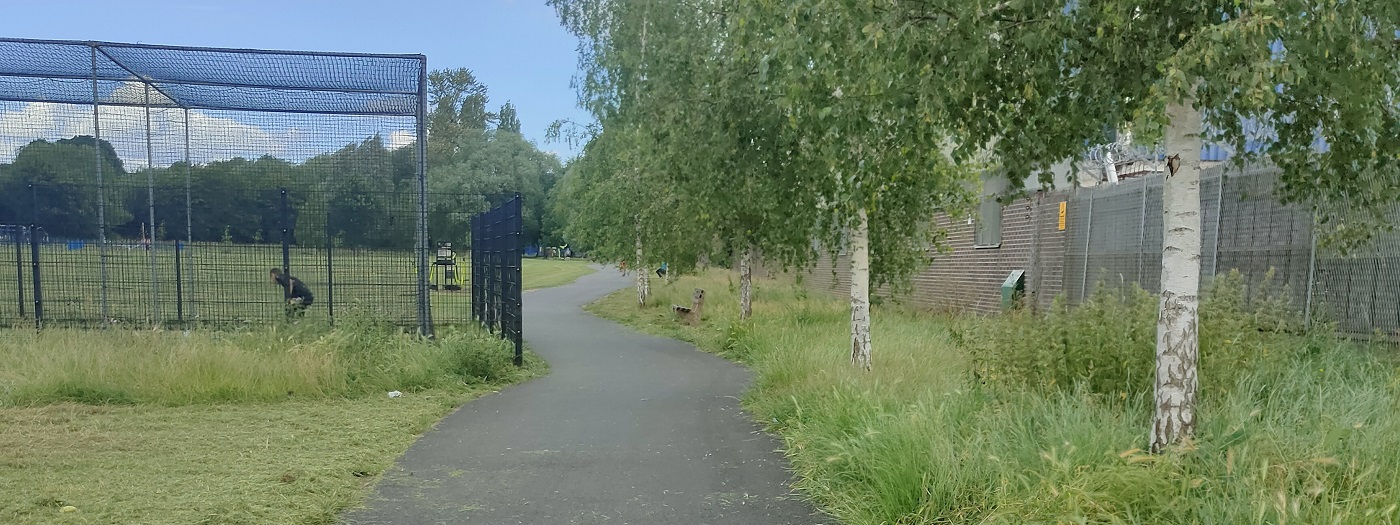 Image showing new cycle path in Marsh Park