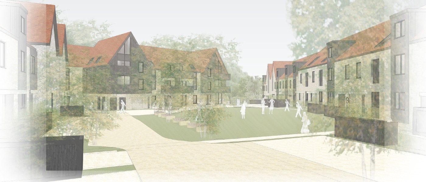 CGI of new homes at Marston Paddock