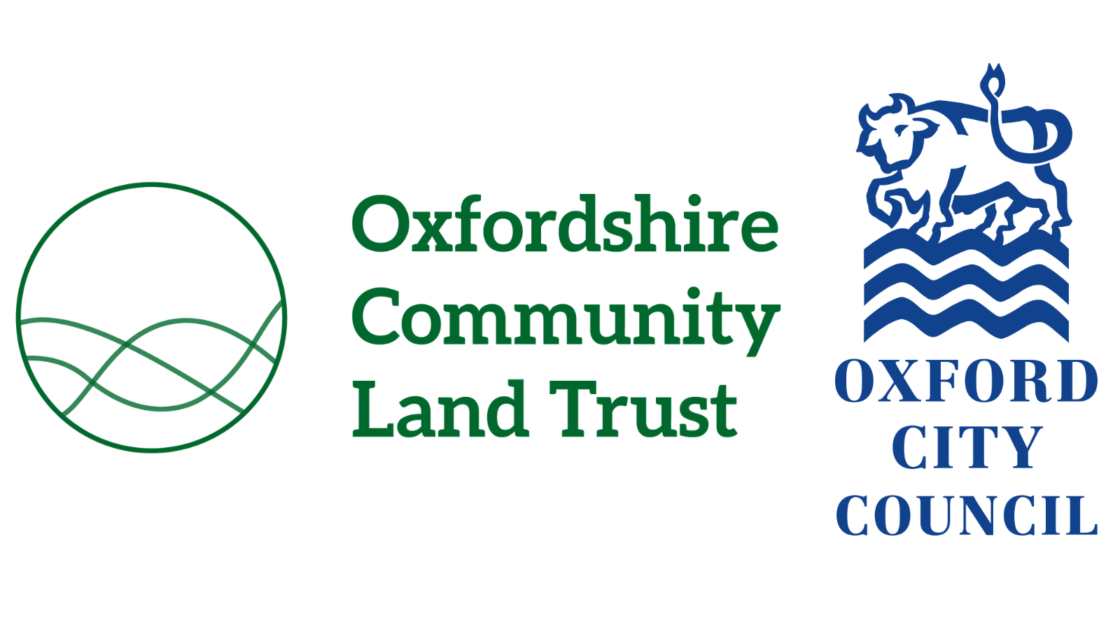 Logos of Oxfordshire Community land Trust and Oxford City Council