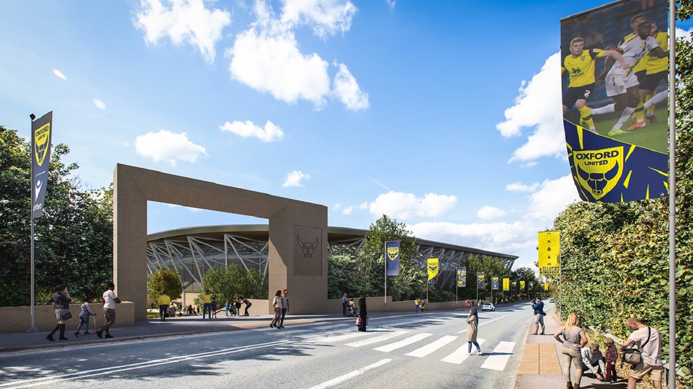 Artist impression of the new Oxford United stadium