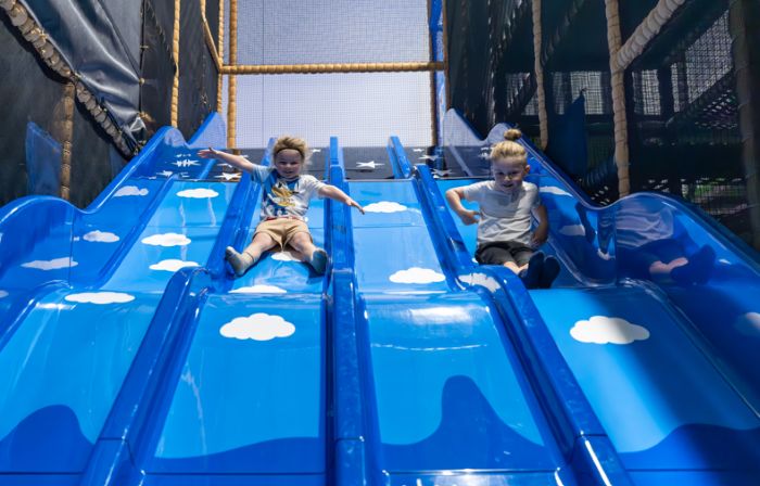 Slide at Leys leisure centre