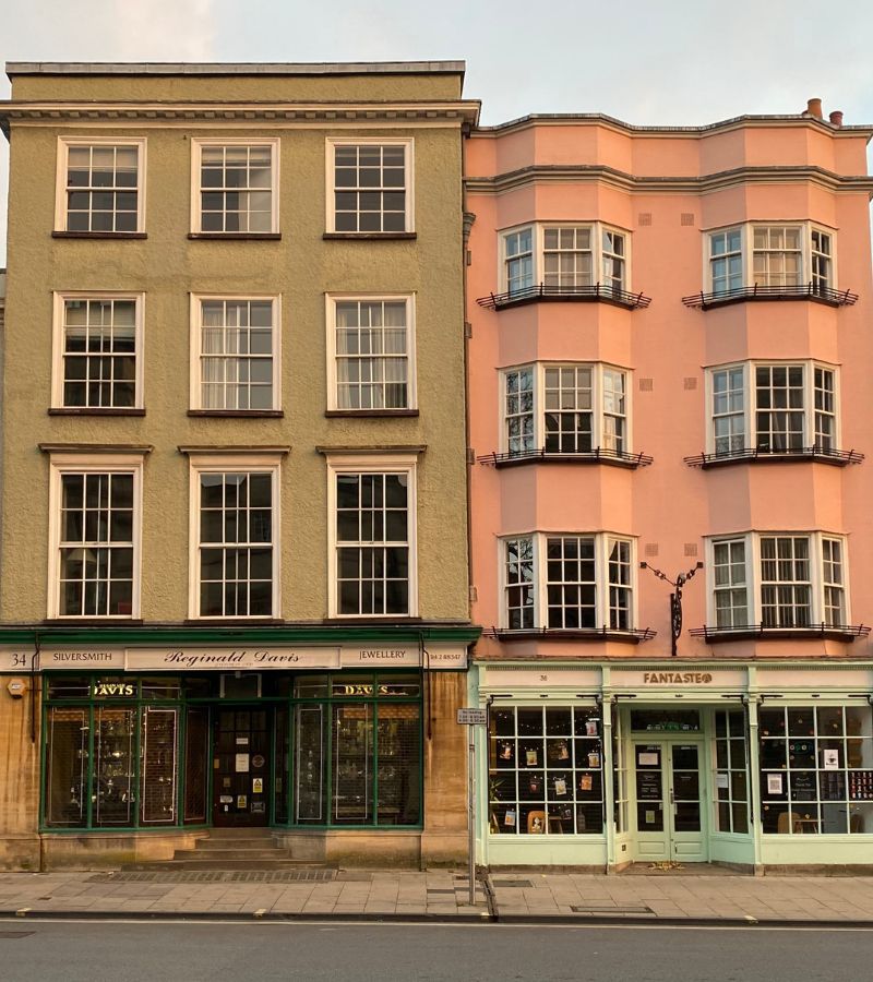 Shops on high street