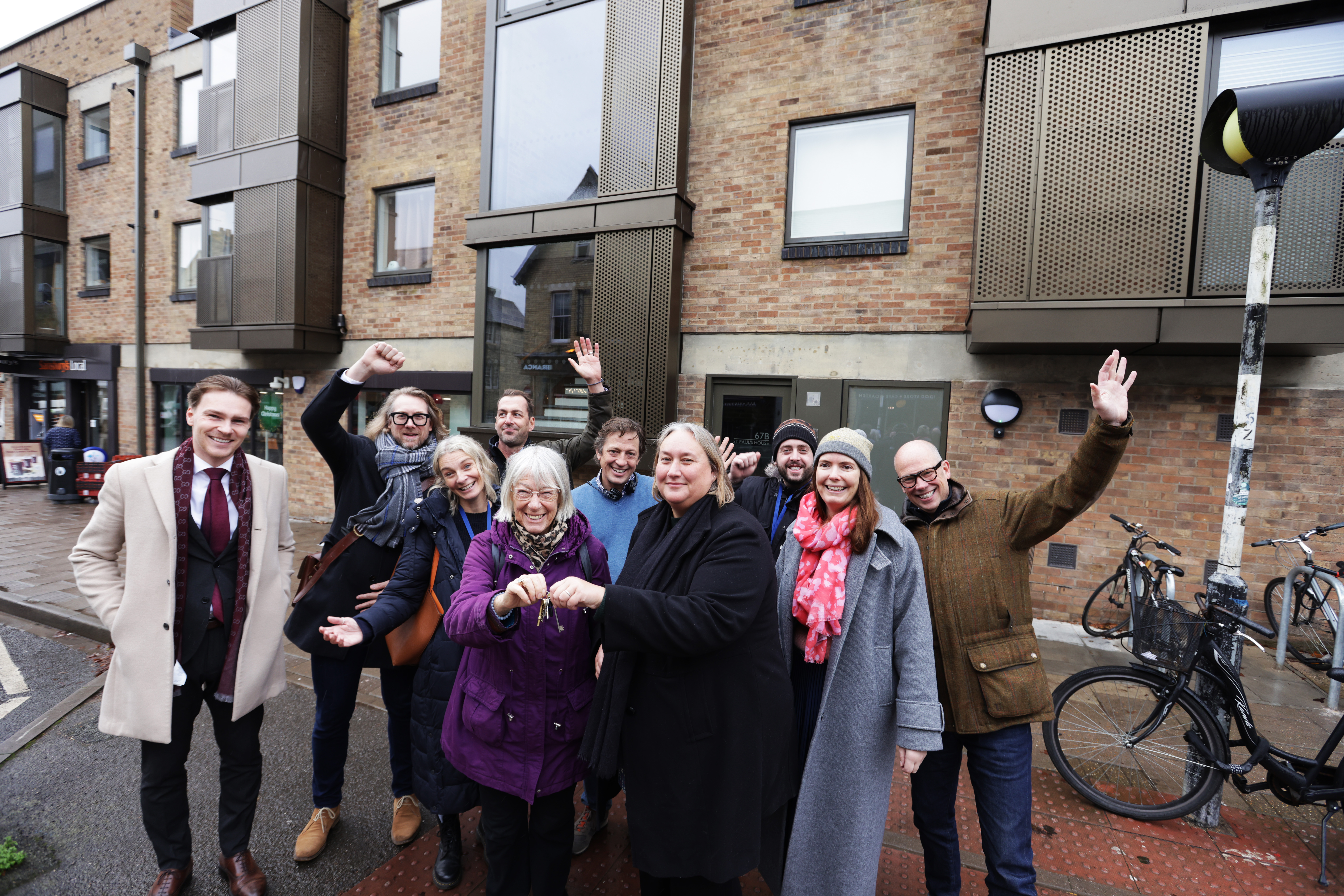 handover of council flats at St Paul's House in Jericho