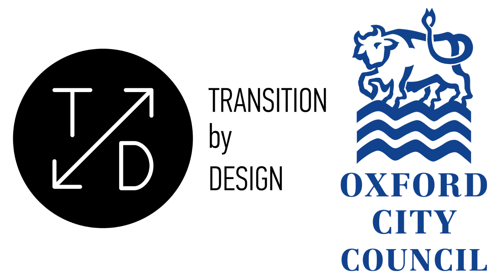 Transition by Design and Oxford City Council logos