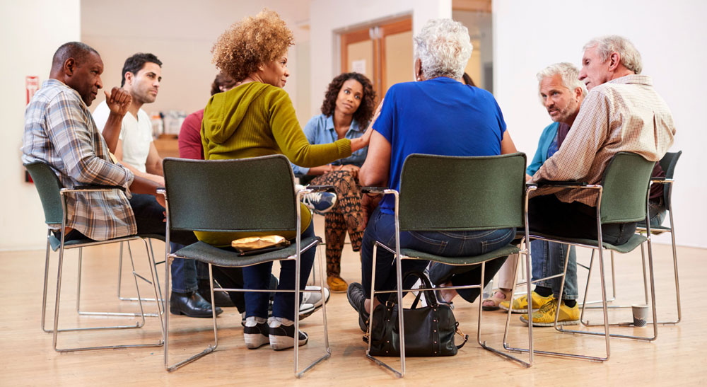 Group of people at a meeting