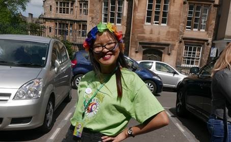 Nina who volunteers for Oxford Pride