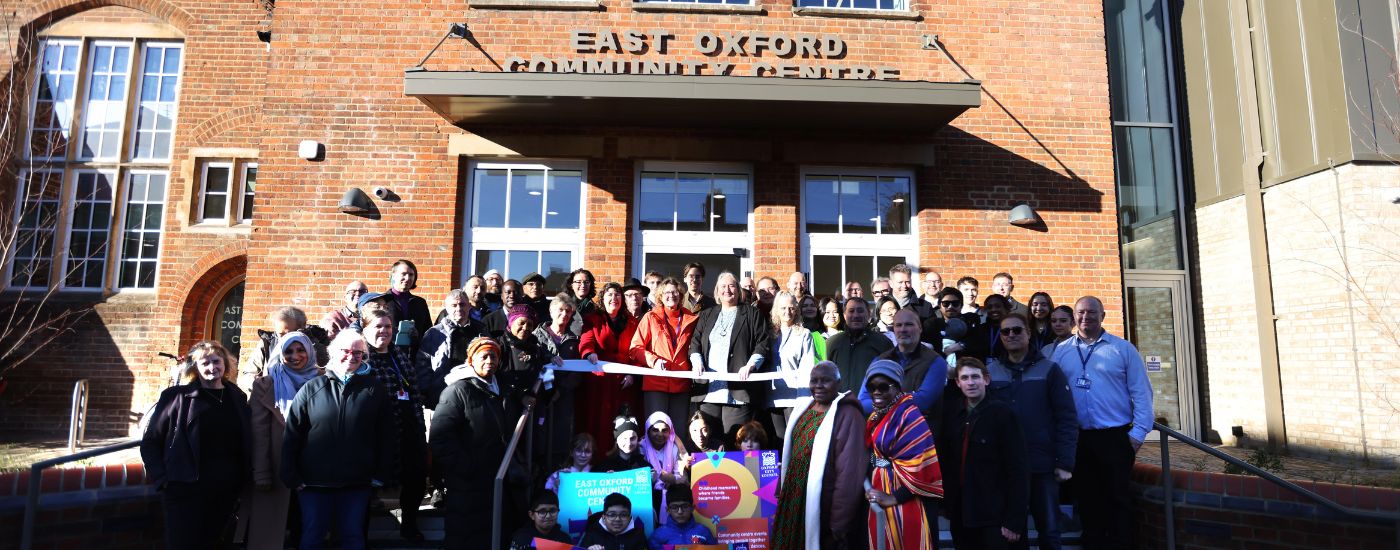 East Oxford Community Centre ribbon cutting