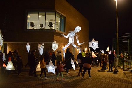 Photo competition winner Aimee Winkfield's image&nbsp;capturing the moment a lantern parade sets off around the city streets.