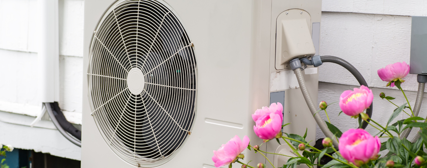 Heat pump with flower